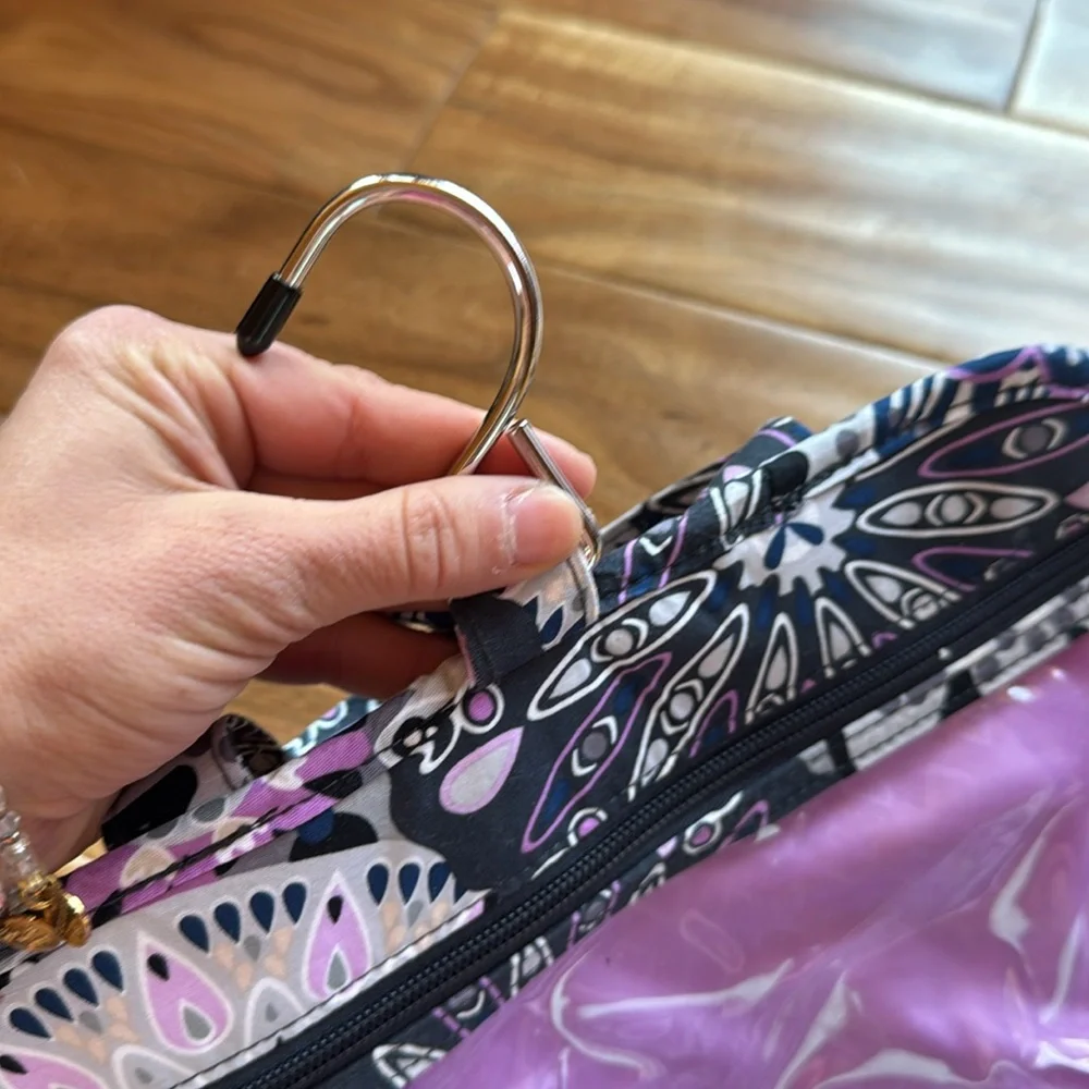 Vera Bradley Floral Purple Toiletry Bag